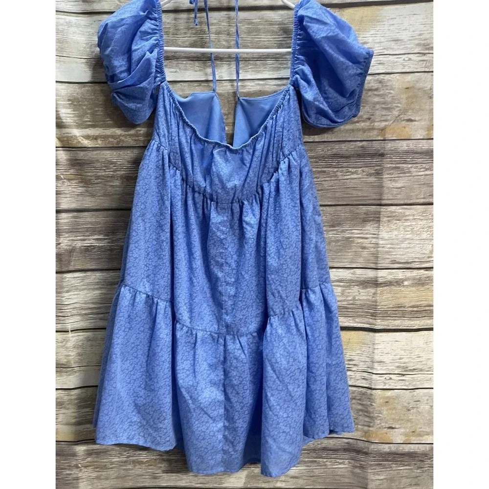 Stich & Pine Women's Medium‎ Dress Cottage Core Periwinkle Fairy Whimsical